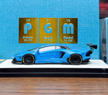Load image into Gallery viewer, PGM 1:64 Blue Aventador LP700-4 LB Standard Sports Model Diecast Metal Car New Collection