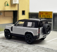 Load image into Gallery viewer, TW 1:64 Silver Defender 90 SUV Off Road Sports Model Diecast Metal Car