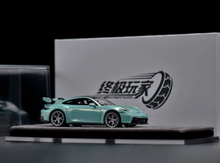 Load image into Gallery viewer, ZJWJ 1:64 Cyan 911 GT3 Sports Model Diecast Resin Car New Collection