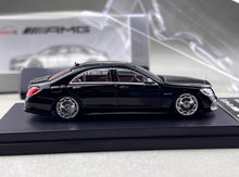 Load image into Gallery viewer, RM 1:64 Black S63 W222 V12 VIP Luxury Sedan Sports Model Diecast Metal Car New Collection