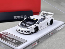 Load image into Gallery viewer, 1:64 Flame White Huracan GT LP610 LBWK Racing Sport Model Diecast Resin Car