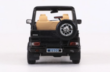 Load image into Gallery viewer, GCD 1:64 Black G500 Cabrio W463 ORV SUV Sports Model Diecast Metal Car BN