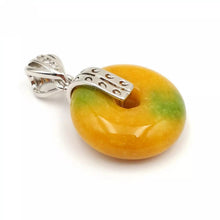 Load image into Gallery viewer, Nature Jade Round Pendant Necklace Gift Jewelry charm Blessing Lucky Accessory C