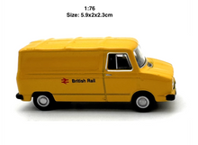 Load image into Gallery viewer, OXFORD 1:76 Yellow British Rail Delivery Van Model Diecast Metal Car New