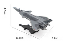Load image into Gallery viewer, XCARTOYS 1:200 Military J-20 Fire Fang Air Stealth Fighter Model Toy Metal