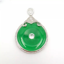 Load image into Gallery viewer, Nature Jade Ruyi Peace Pendant Necklace Gift Jewelry charm Blessing Fortune b