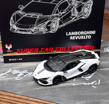 Load image into Gallery viewer, HH 1:64 White Revuelto LB744 Racing Sports Model Diecast Metal Car New Collection
