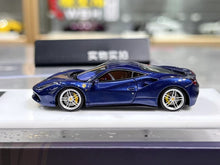 Load image into Gallery viewer, 1:64 CL Blue 488 GTB Hard Top Sports Model Diecast Resin Car New Collection