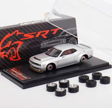 Load image into Gallery viewer, FW 1:64 Silver Demon SRT Challenger Muscle Sports Model Diecast Metal Car New Collection