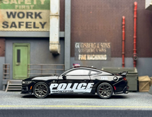 Load image into Gallery viewer, CM 1:64 Mustang Dark Horse Police Coupe Sports Model Diecast Metal Car New Collection
