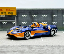 Load image into Gallery viewer, LCD 1:64 Blue Gulf Elva Convertible Racing Sports Model Diecast Metal Car New Collection