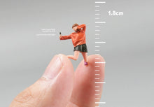 Load image into Gallery viewer, 1:64 Painted Figure Model Miniature Resin Diorama Toy Sand Selfie Skirt Girl