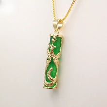 Load image into Gallery viewer, Nature Jade Phoenix Pendant Necklace Gift Jewelry charm Blessing Lucky Fortune c