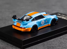 Load image into Gallery viewer, WU 1:64 Blue Gulf RWB 964 #3 Classic Racing Sports Model Diecast Metal Car New Collection