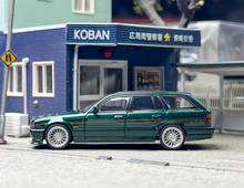 Load image into Gallery viewer, Mortal 1:64 Green E34 Touring Alpina B10 Wagon Sports Model Diecast Metal Car