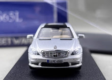 Load image into Gallery viewer, SW 1:64 Silver S65L Mk5 W221 Sedan Sports Model Diecast Metal Car New Collection