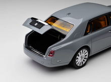 Load image into Gallery viewer, 1:18 Gray Phantom VIII Luxury Sedan Model Diecast Metal Car Box New