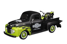 Load image into Gallery viewer, Maisto 1:24 1948 FL Panhead F1 Pickup Truck Motorcycle Model Toy Metal Car BN