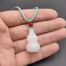 Load image into Gallery viewer, Nature Jade White Gourd Pendant Necklace Gift Jewelry charm Blessing Lucky New
