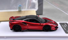 Load image into Gallery viewer, DCM 1:64 Red Carbon Top Novitec 488 Pista Sports Model Diecast Metal Car New