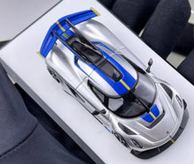 Load image into Gallery viewer, HKM 1:64 Silver Blue Jesko Attack Racing Sports Model Diecast Metal Car New Collection