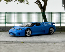 Load image into Gallery viewer, MINIGT 1:64 Blue Bugatti EB110 Super Sports Model Diecast Metal Car New Collection
