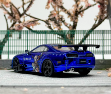 Load image into Gallery viewer, 1:64 LMLF Blue JDM Supra A80Z Pandem Sports Model Diecast Metal Car New Collection