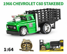 Load image into Gallery viewer, Maisto 1:64 1966 Green Chevrolet C60 Stakebed Truck Model Diecast Metal Car