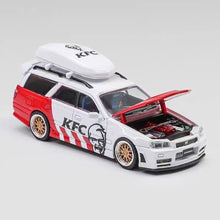 Load image into Gallery viewer, ZOOM 1:64 White Stagea WC34 260RS Wagon Sports Model Diecast Metal Car New Collection