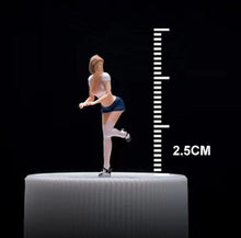 Load image into Gallery viewer, 1:64 Painted Figure Mini Model Miniature Resin Diorama Sand Sofa Sexy Lady Girl
