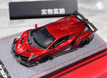 Load image into Gallery viewer, DMH 1:64 Red Veneno Super Racing Sports Model Diecast Resin Car New Collection
