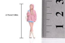 Load image into Gallery viewer, 1:64 Painted Figure Model Miniature Resin Sand Pretty Pink Top Girl Beauty Lady