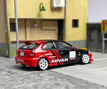Load image into Gallery viewer, INNO 1:64 JDM Civic Type R EK9 Advan Racing Sports Model Diecast Metal Car