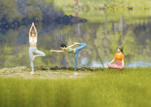 Load image into Gallery viewer, 1:64 Painted Figure Model Miniature Resin Diorama Sand Yoga Pilate Lady GIrl Toy