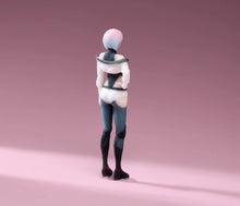 Load image into Gallery viewer, 1:64 Painted Figure Model Miniature Resin Diorama Toy Sand Futuristic Style Girl