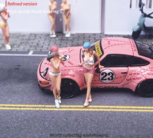 Load image into Gallery viewer, 1:64 Painted Figure Mini Model Miniature Resin Diorama Sand Sexy Lady Hot Girl