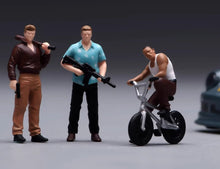Load image into Gallery viewer, 1:64 Painted Figure Model Miniature Resin Diorama Toy Ganster Men Set Street