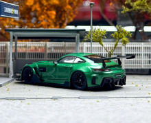 Load image into Gallery viewer, RM 1:64 Green AMG GTS Widebody Racing Sports Model Diecast Metal Car New Collection