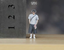 Load image into Gallery viewer, 1:64 Painted Figure Model Miniature Resin Diorama Sand Headset Pocket Boy Man