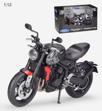 Load image into Gallery viewer, WELLY 1:12 2021 Trident 660 Sports Racing Model Diecast Metal Motorcycle