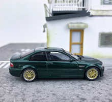 Load image into Gallery viewer, SH 1:64 Green M3 E46 Coupe Racing Sports Model Diecast Metal Car New