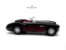Load image into Gallery viewer, 1:76 Black 1959 Austin Healey 3000 Convertible Model Diecast Metal Car New Collection