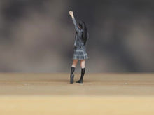 Load image into Gallery viewer, 1:64 Painted Figure Model Miniature Resin Diorama Sand CheerLeading Girl Uniform
