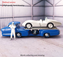 Load image into Gallery viewer, 1:64 Painted Figure Mini Model Miniature Resin Diorama Racing Toy Car Racer Red