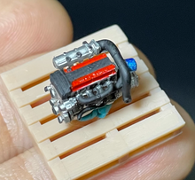 Load image into Gallery viewer, 1:64 JDM Car VTEC Turbo Engine Garage Mechanic Display Model Resin Scene New