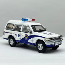 Load image into Gallery viewer, DBGT 1:64 White Police Pajero V31 SUV ORV Sports Model Diecast Metal Car New Collection