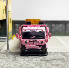 Load image into Gallery viewer, MT 1:64 Pink H300 Flatbed Tow Truck Custom Model Diecast Metal Car