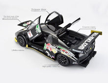 Load image into Gallery viewer, Bburago 1:24 Black Murcielago FIA GT Racing Sport Model Toy Diecast Metal Car