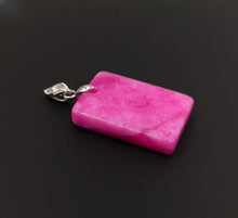 Load image into Gallery viewer, Nature Jade Rectangle Pendant Necklace Gift Jewelry charm Blessing Lucky New ps