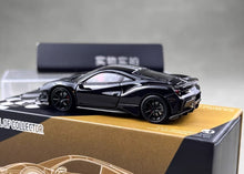 Load image into Gallery viewer, TOC 1:64 Black 488 Pista Coupe Racing Sports Model Diecast Metal Car New Collection
